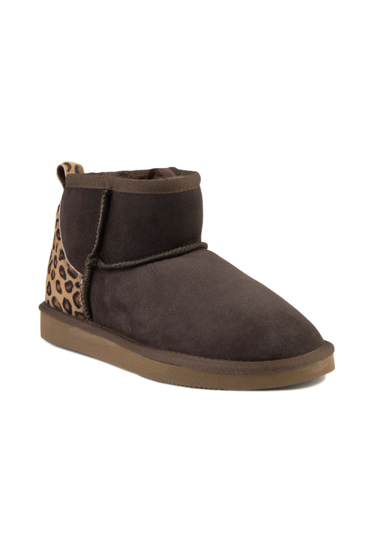 Pegia Sheepskin Mini Boots 191146  - Choco