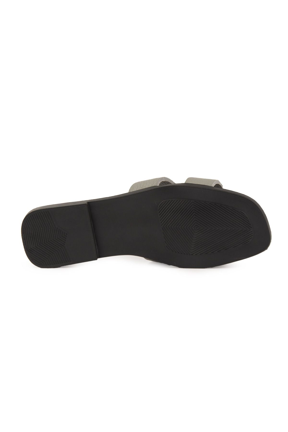 Pegia Vibe Women Leather Slippers 215540  - Grey