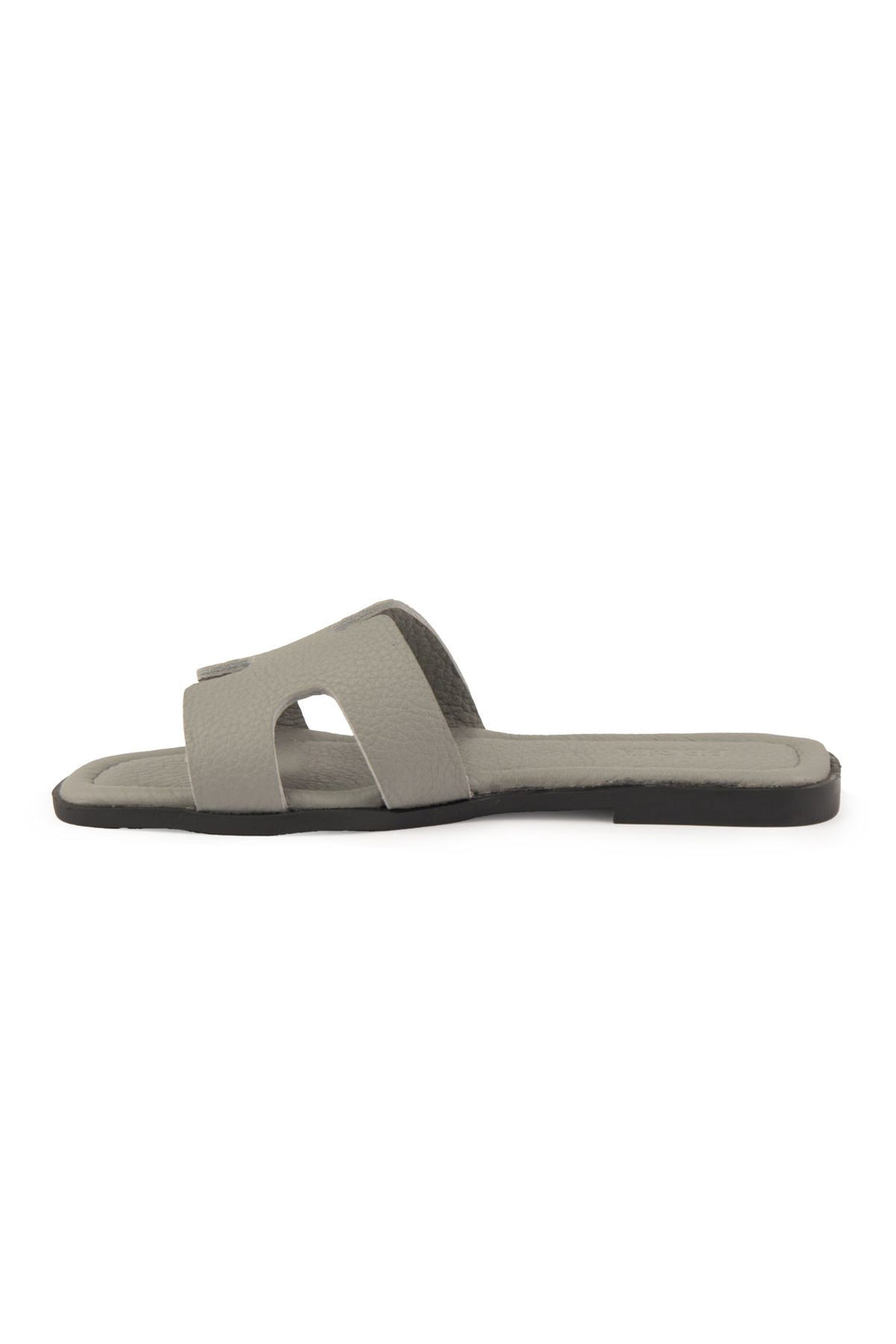 Pegia Vibe Women Leather Slippers 215540  - Grey