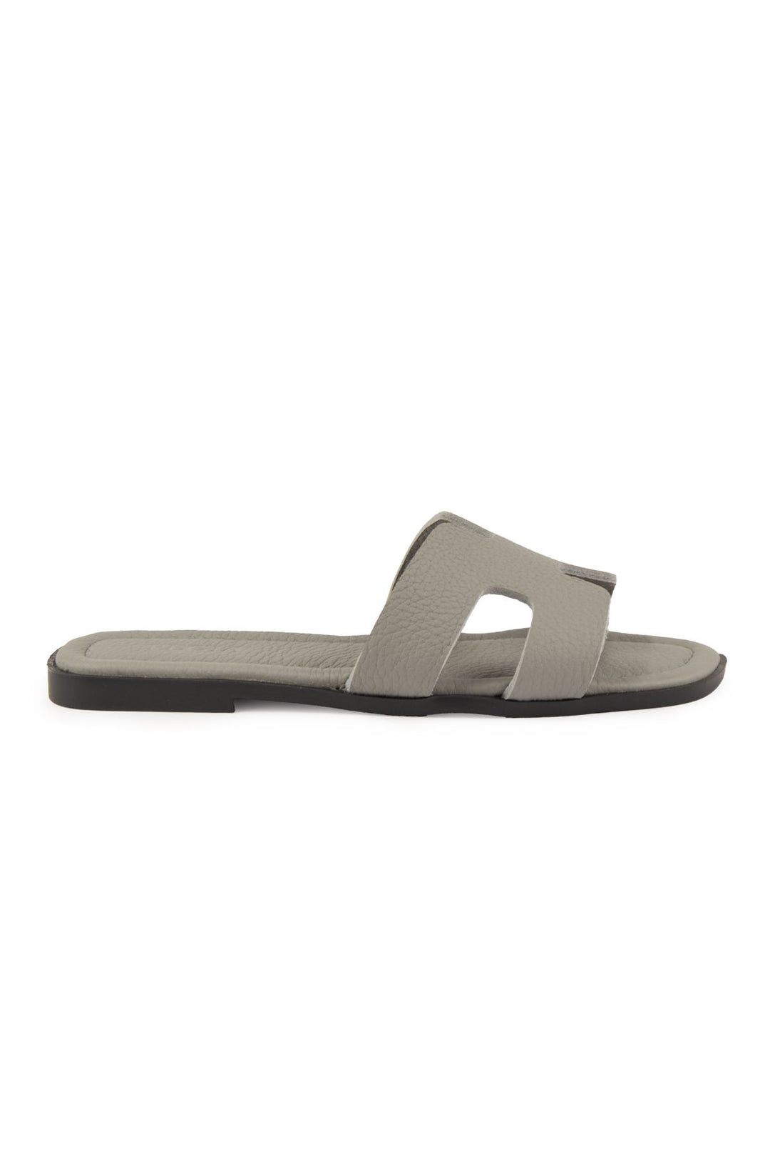 Pegia Vibe Women Leather Slippers 215540  - Grey