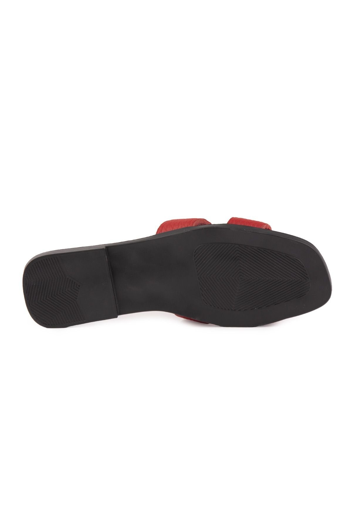 Pegia Vibe Women Leather Slippers 215540  - Red