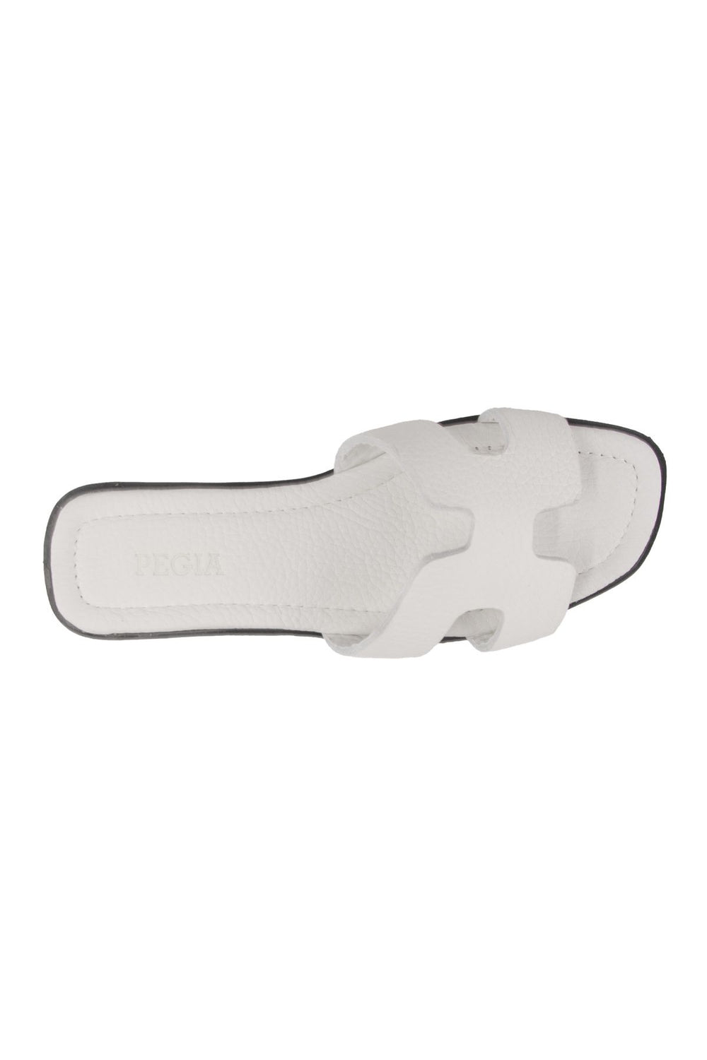 Pegia Vibe Women Leather Slippers 215540  - White