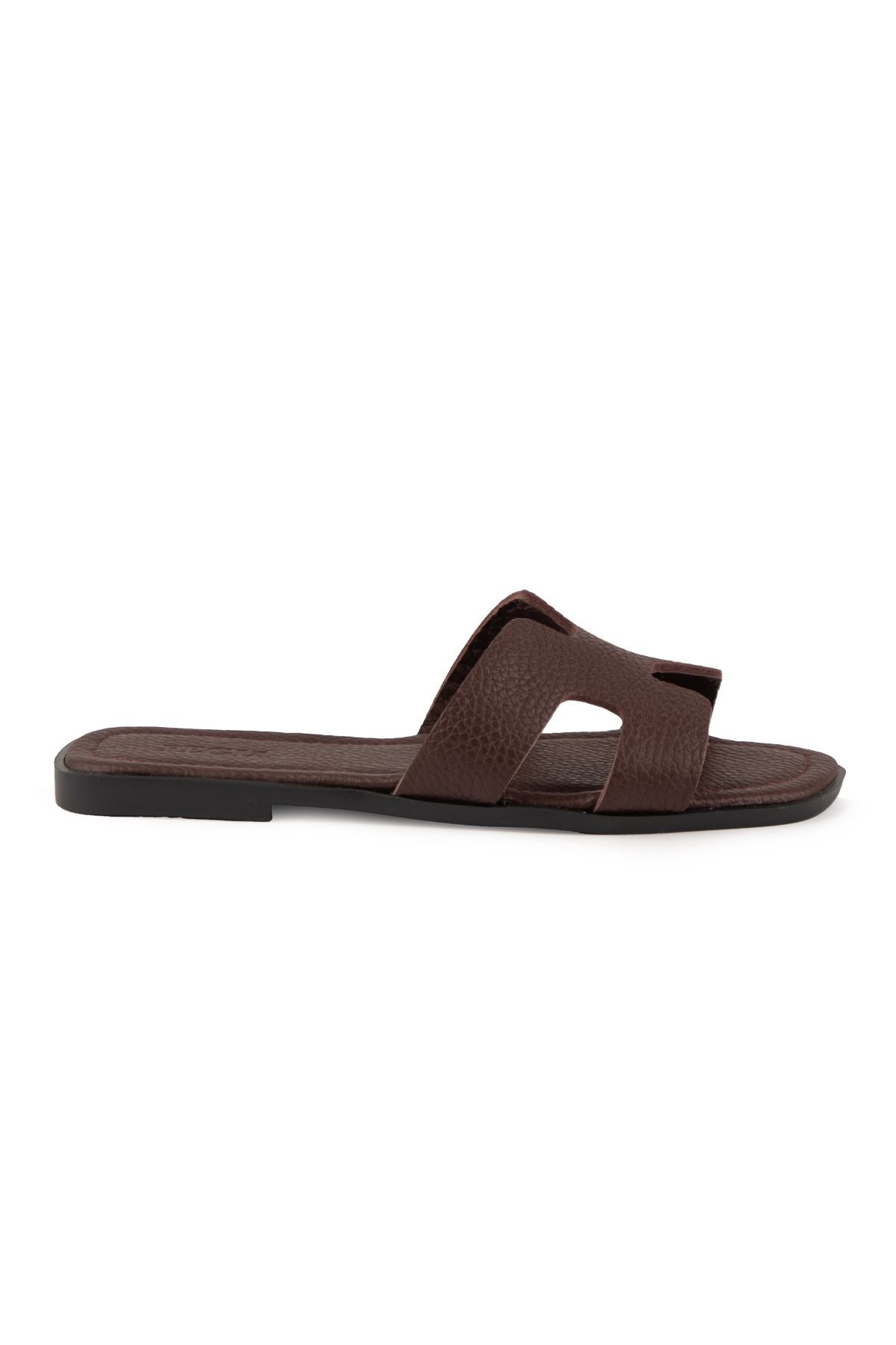 Pegia Vibe Women Leather Slippers 215540  - Burgundy