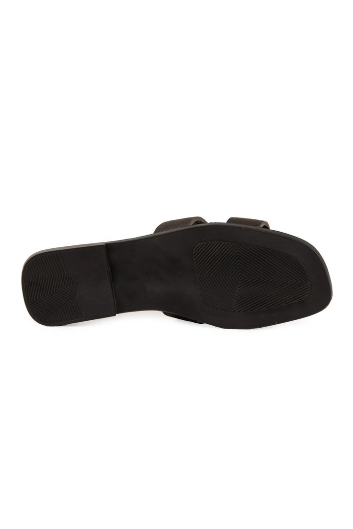 Pegia Vibe Women Leather Slippers 215540  - Choco