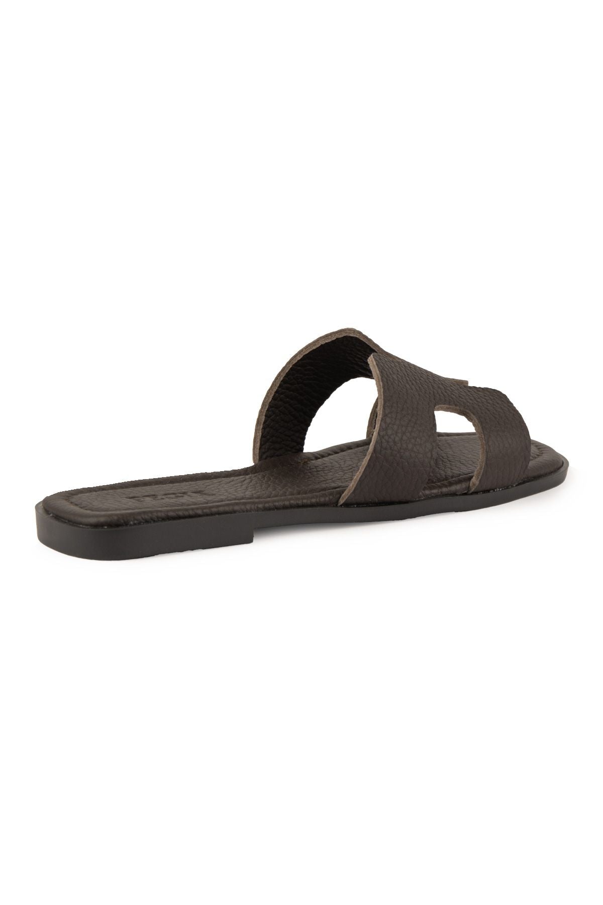Pegia Vibe Women Leather Slippers 215540  - Choco