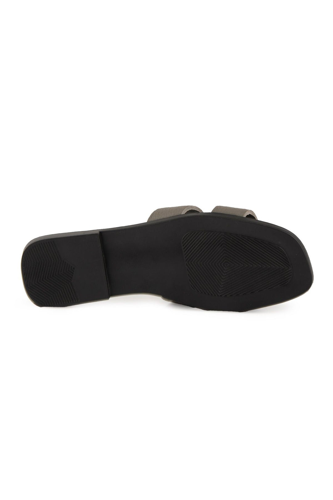 Pegia Vibe Women Leather Slippers 215540  - Charcoal