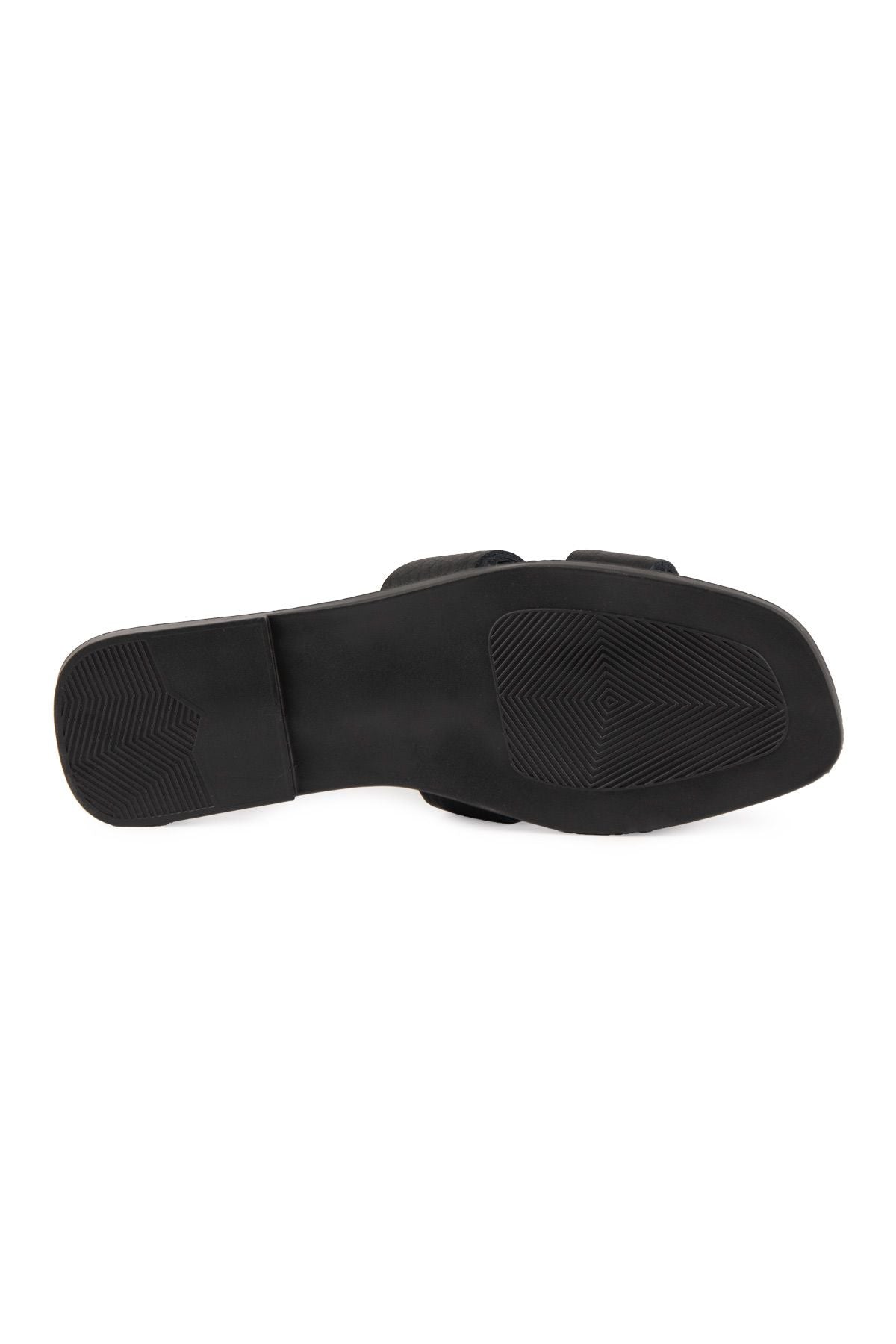 Pegia Vibe Women Leather Slippers 215540  - Black