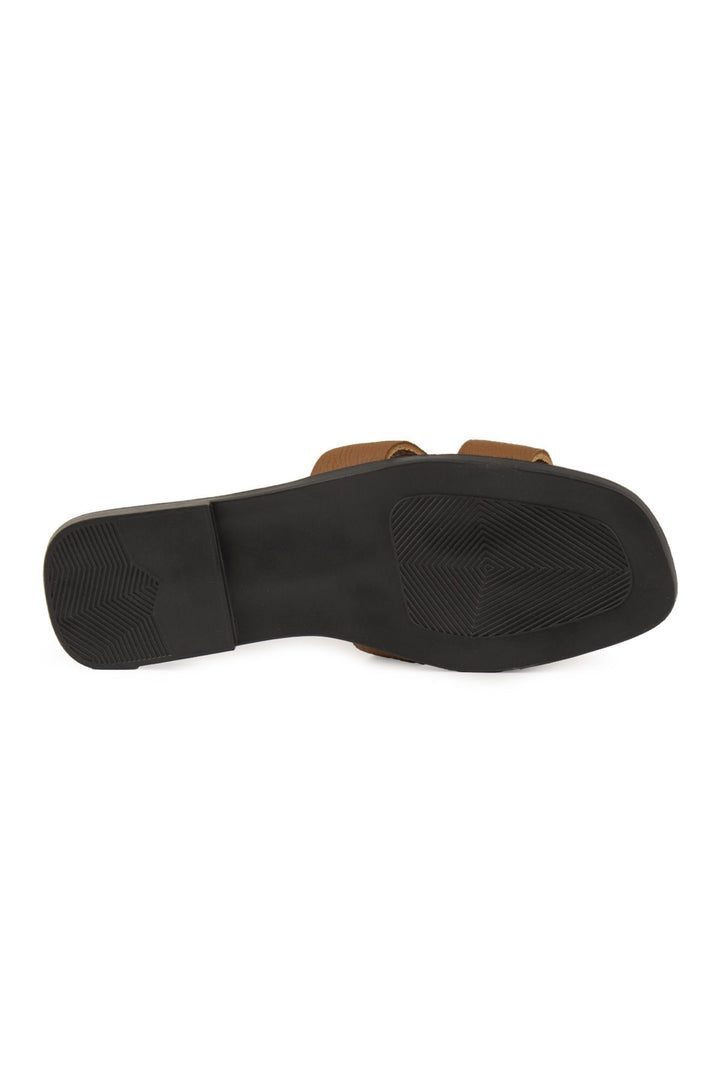 Pegia Vibe Women Leather Slippers 215540  - Chestnut