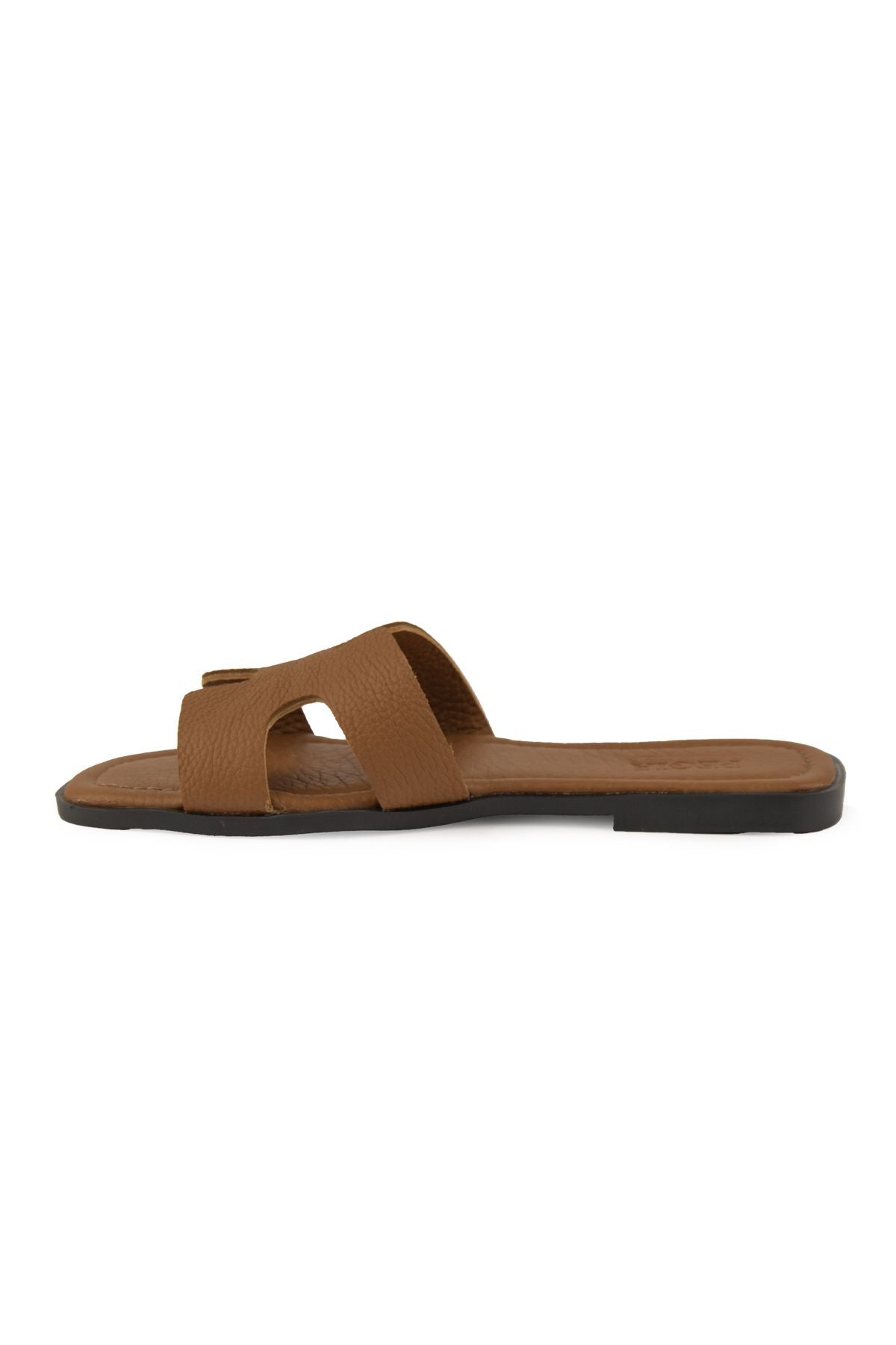 Pegia Vibe Women Leather Slippers 215540  - Chestnut