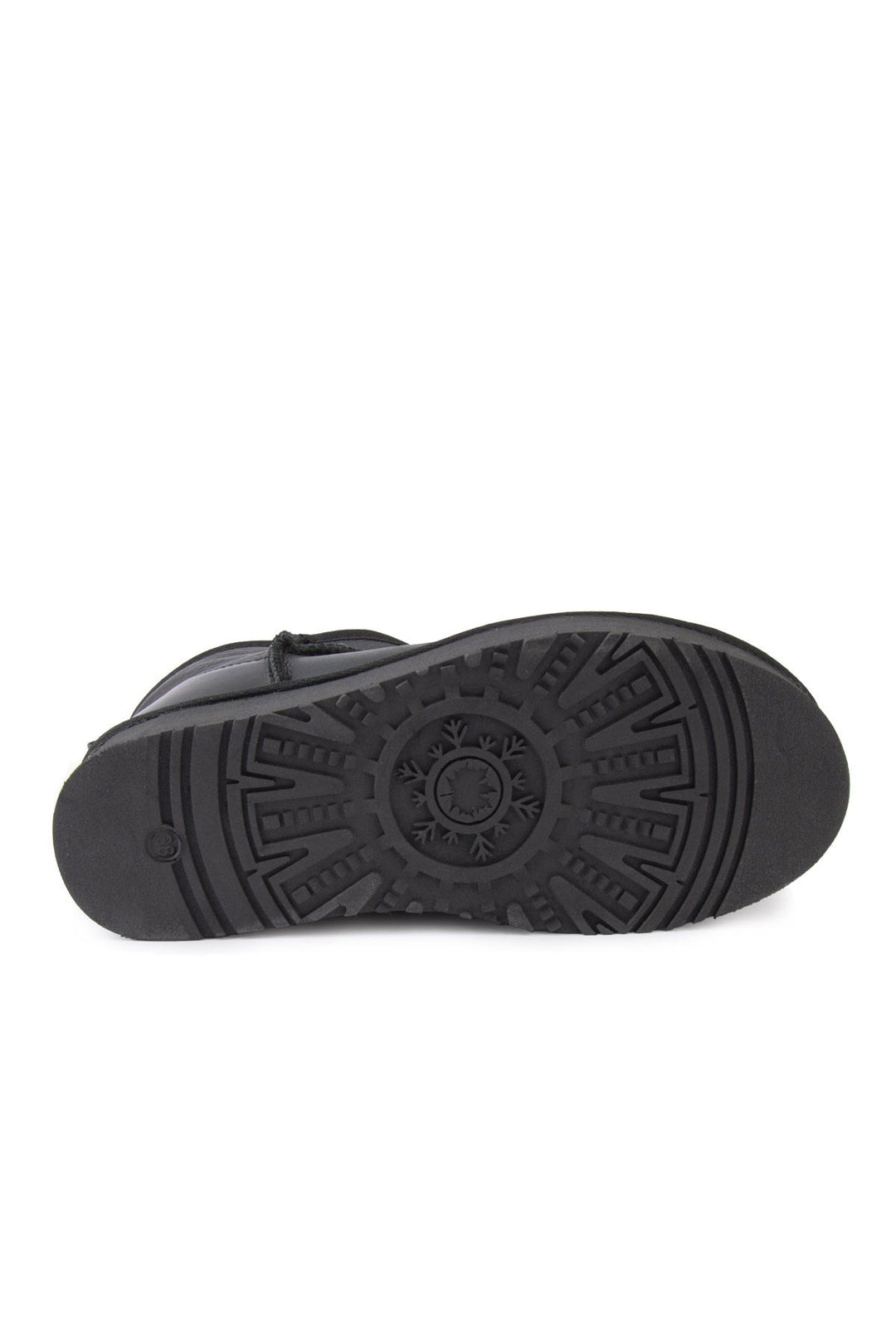 Pegia High Sole Sheepskin Boots 191303  - Black