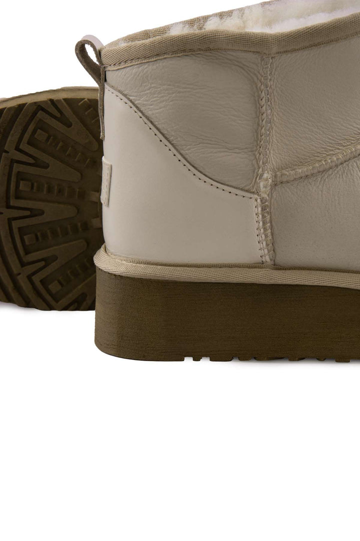 Pegia High Sole Sheepskin Boots 191303  - Beige