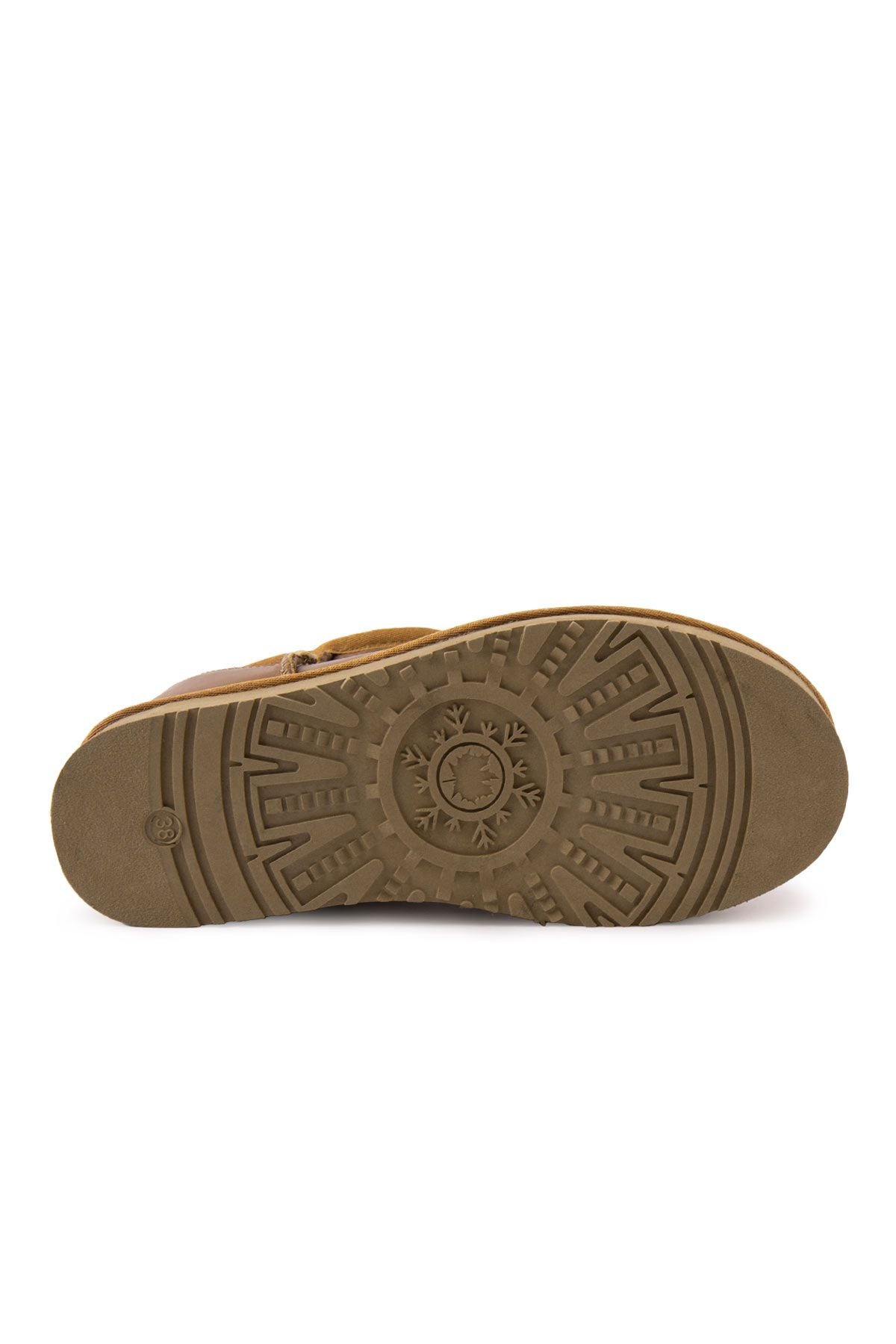 Pegia High Sole Sheepskin Boots 191303  - Chestnut