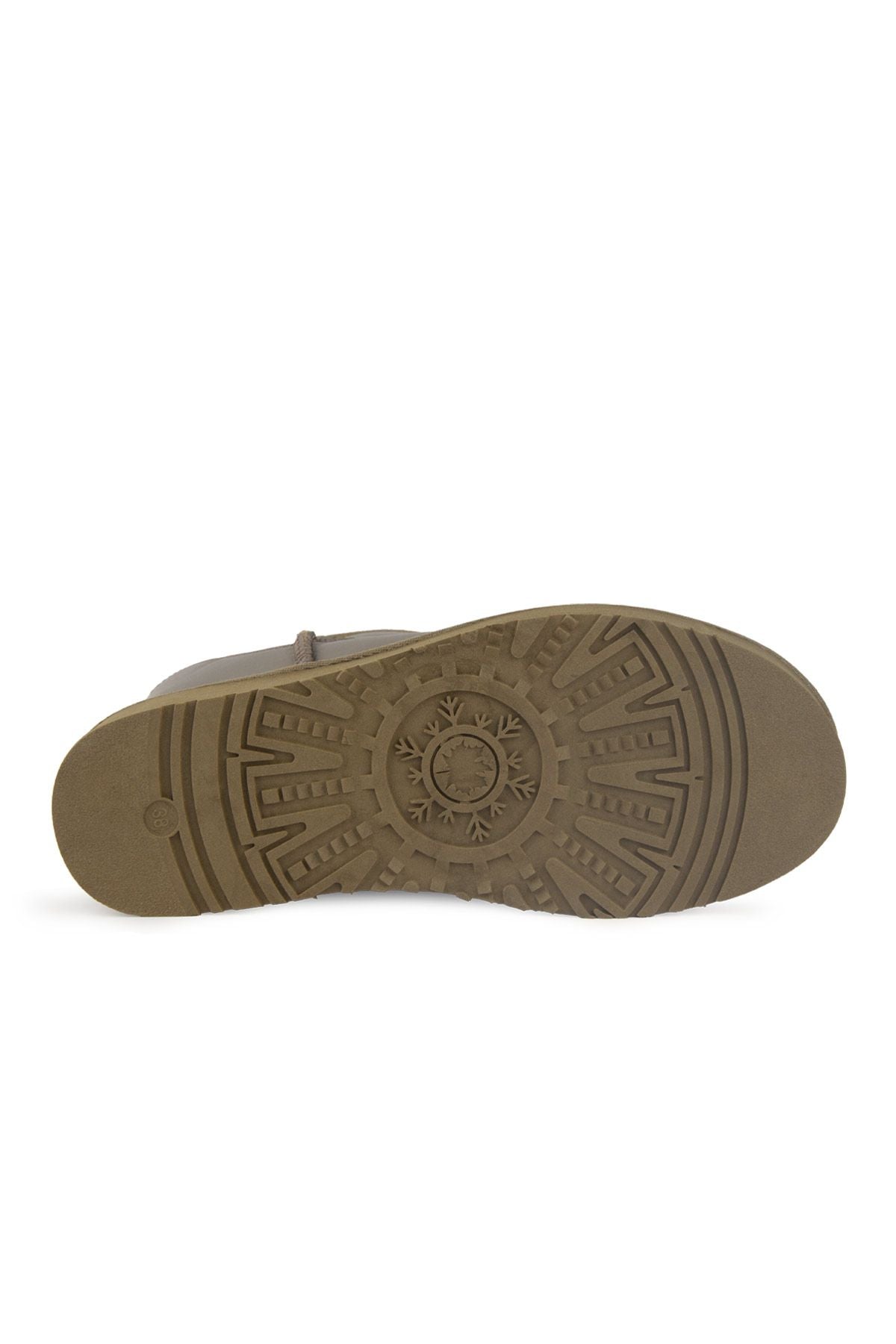 Pegia High Sole Sheepskin Boots 191303  - Stone