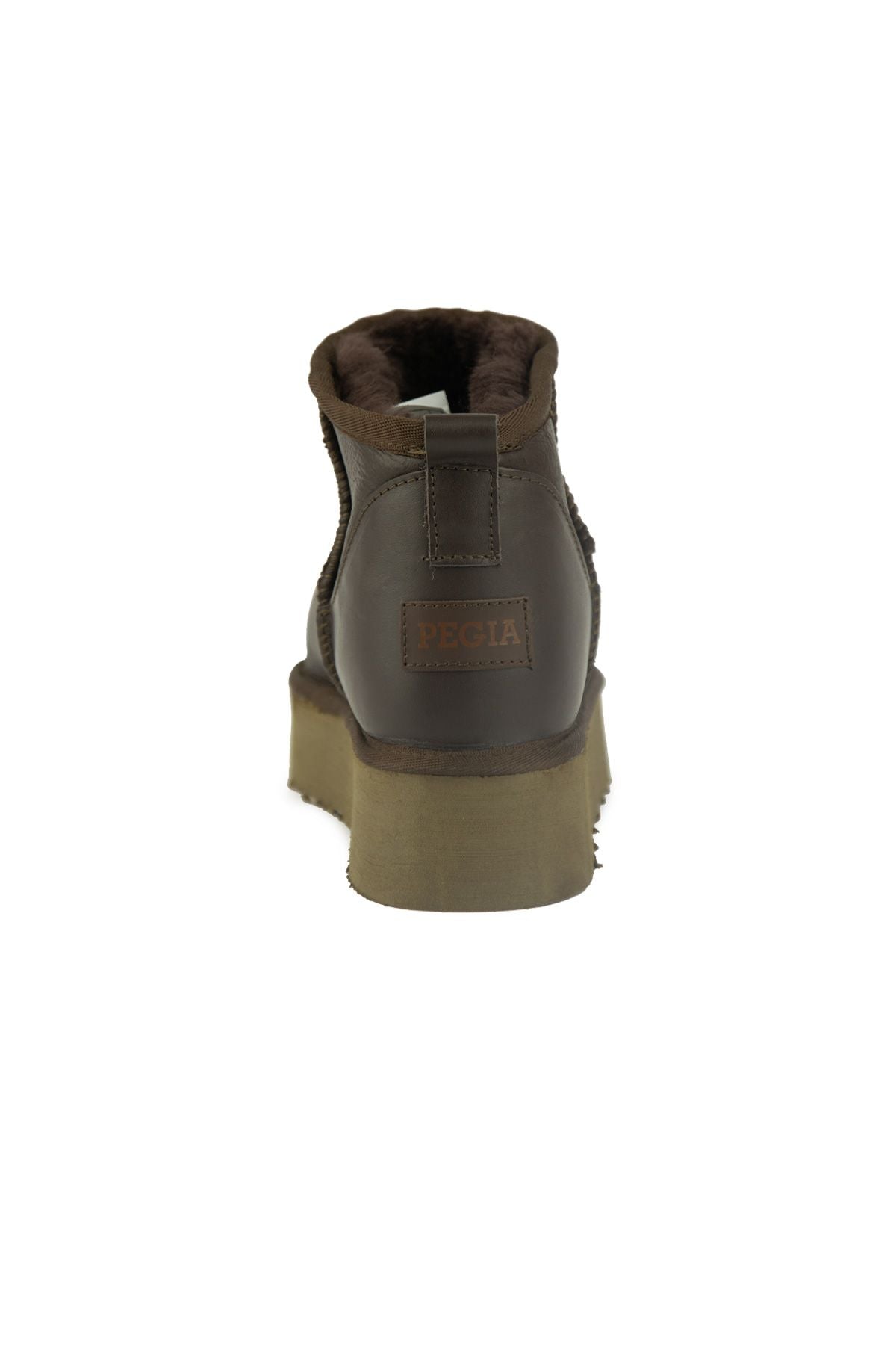 Pegia High Sole Sheepskin Boots 191303  - Choco