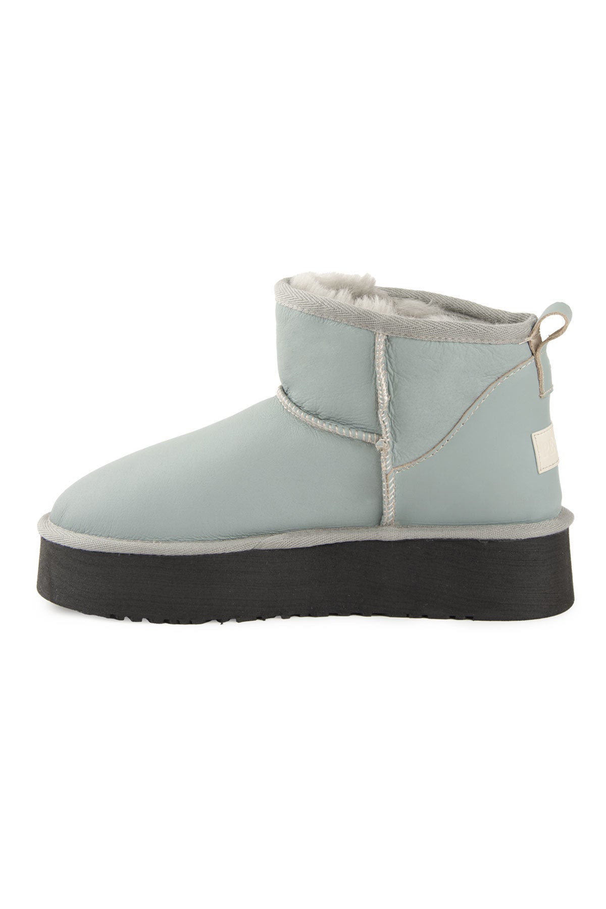 Pegia High Sole Sheepskin Boots 191303  - Grey