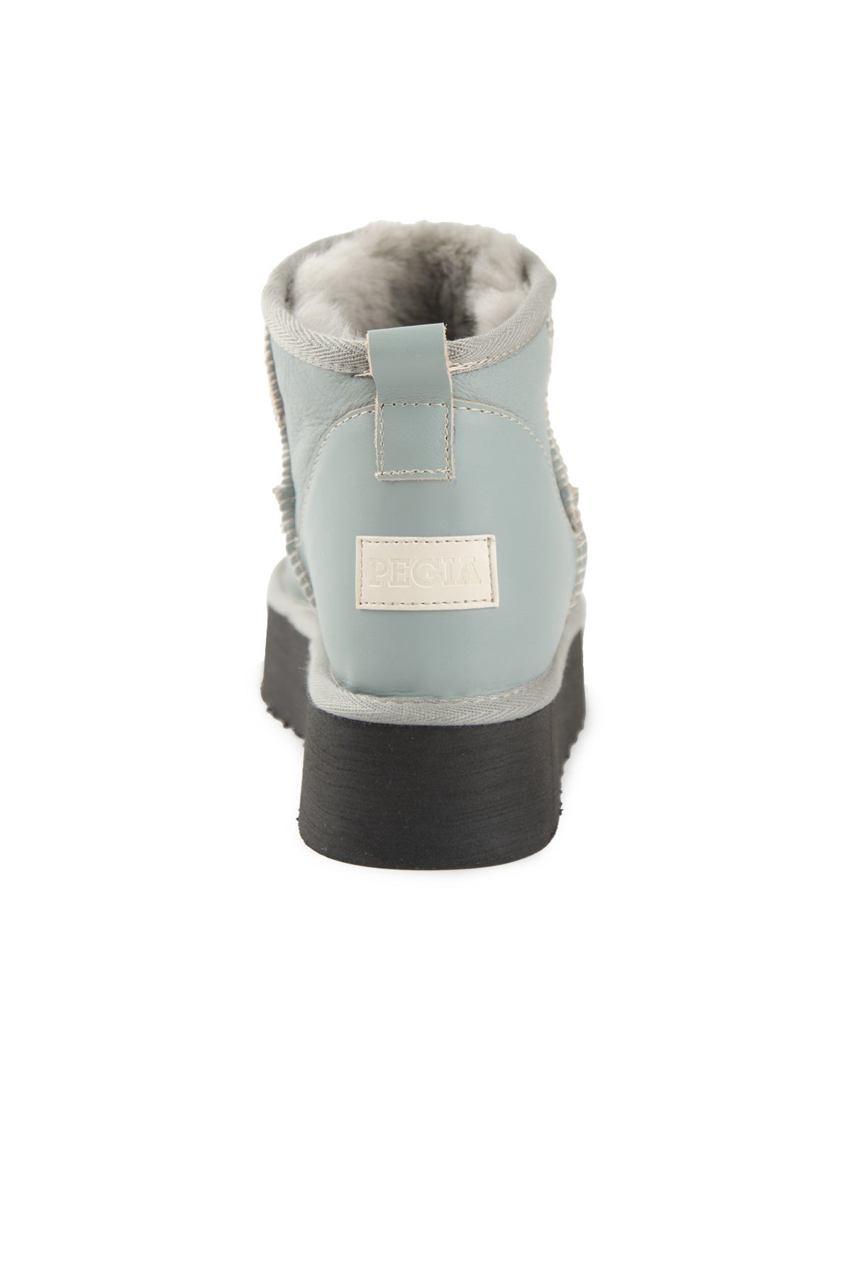 Pegia High Sole Sheepskin Boots 191303  - Grey