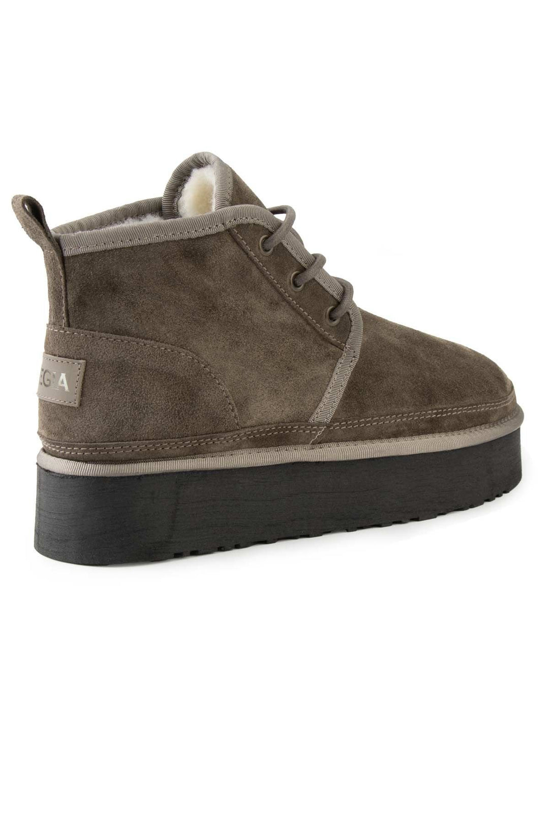 Pegia High Sole Sheepskin Women's Boots 191312  - Stone