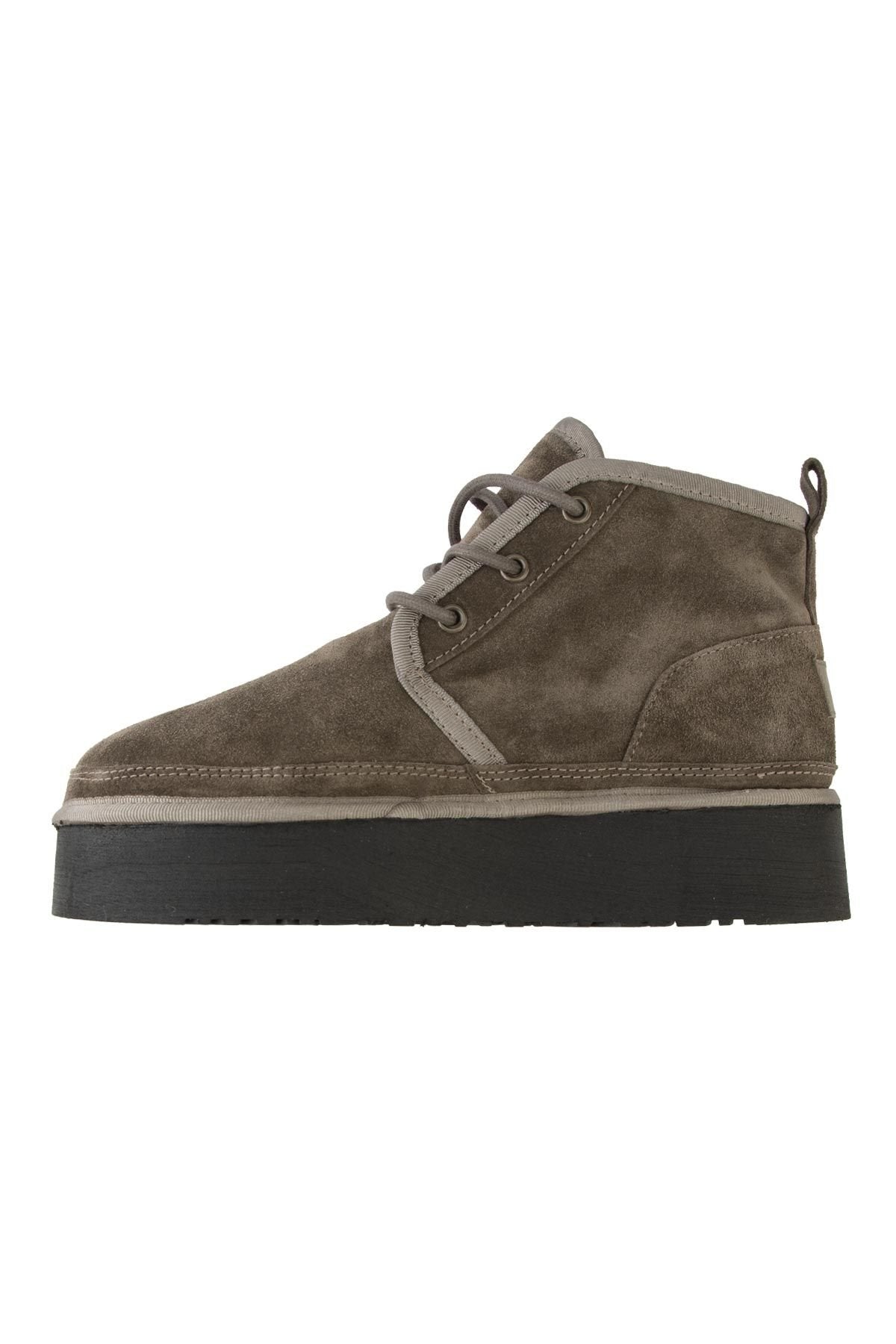 Pegia High Sole Sheepskin Women's Boots 191312  - Stone