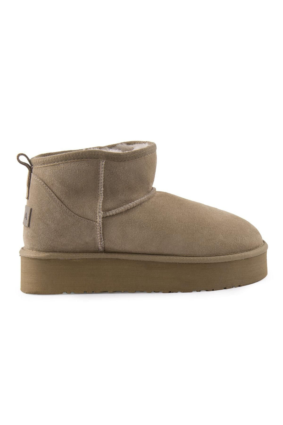 Pegia High Sole Shearling Women's Boots 191300  - Stone