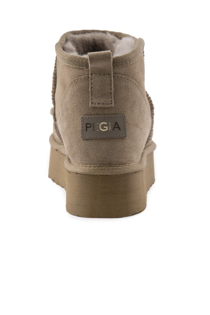 Pegia High Sole Shearling Women's Boots 191300  - Stone