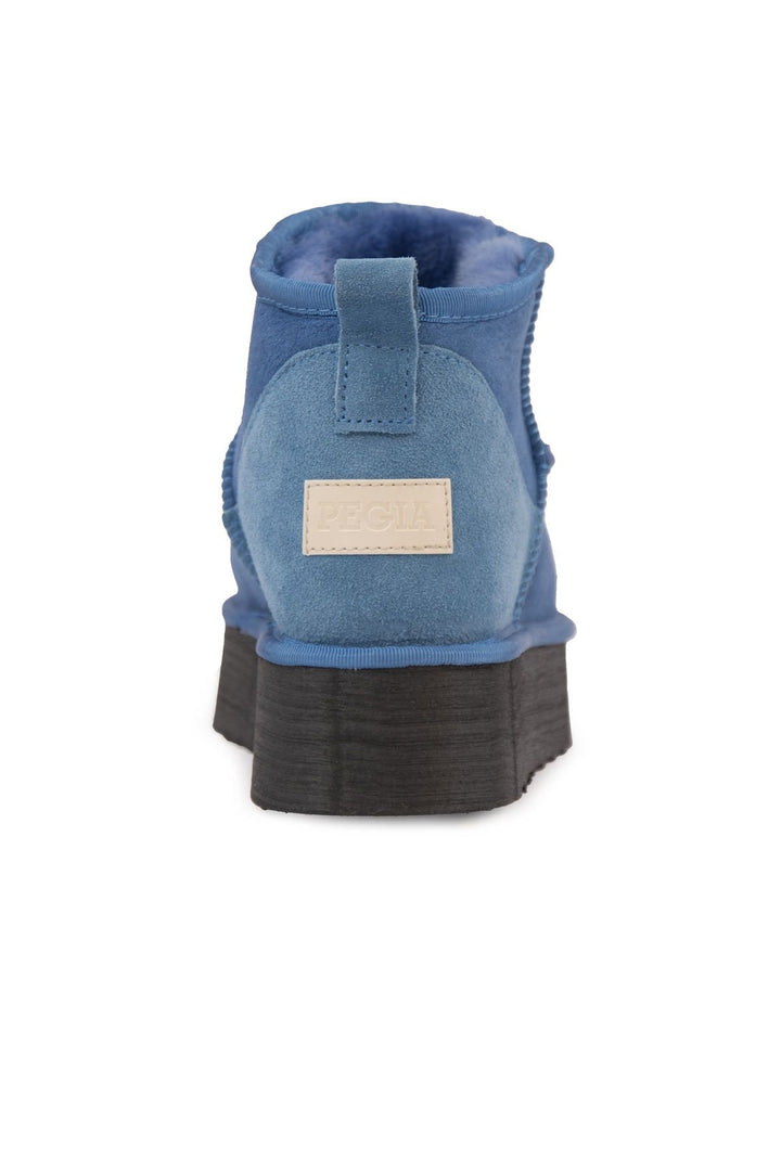 Pegia High Sole Shearling Women's Boots 191300  - Indigo