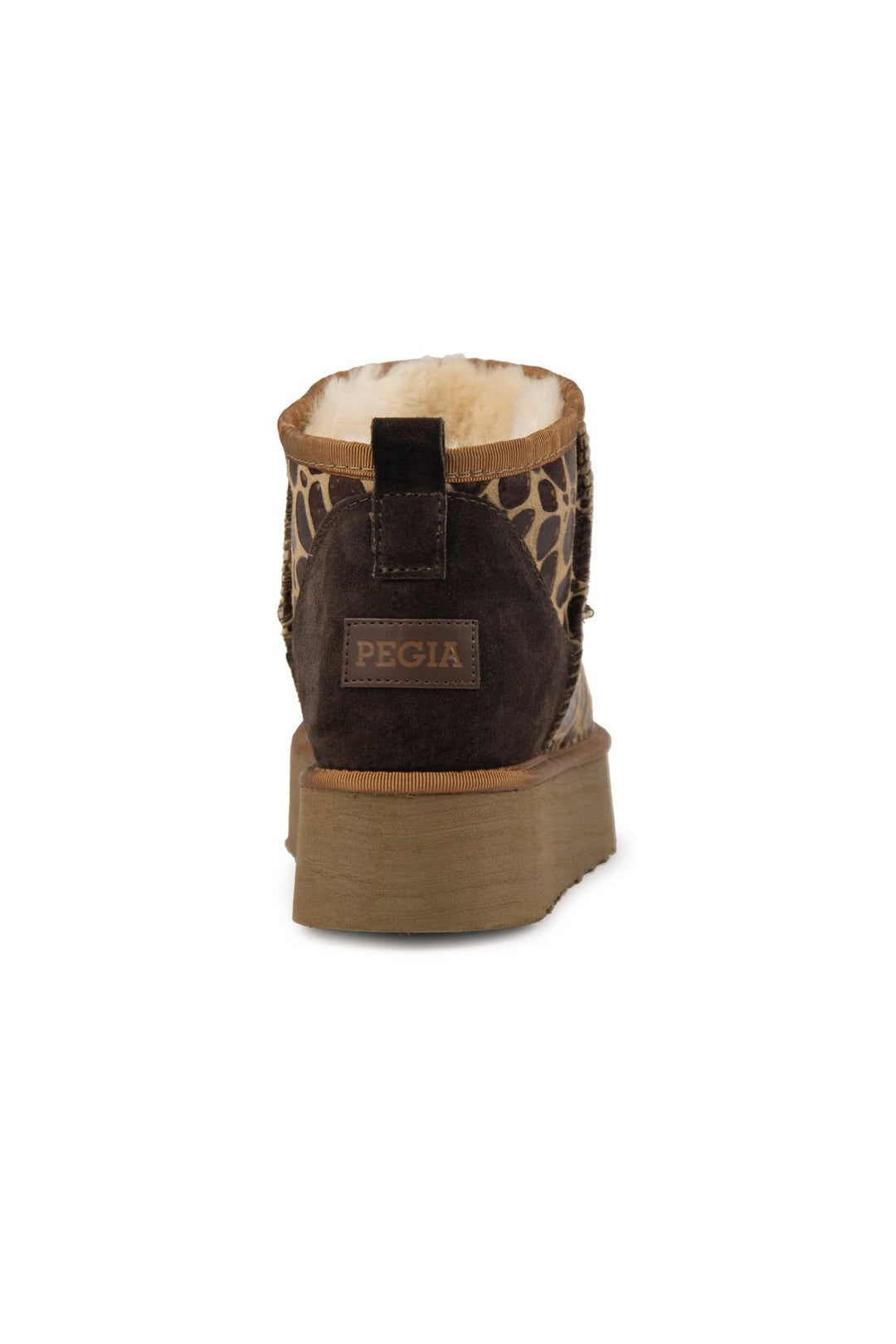 Pegia Women's Platform Sheepskin Boots 191314  - Choco