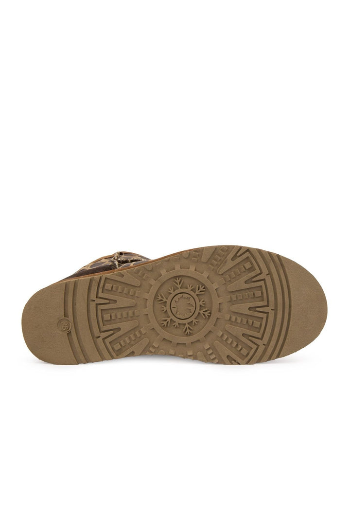 Pegia Women's Platform Sheepskin Boots 191314  - Choco