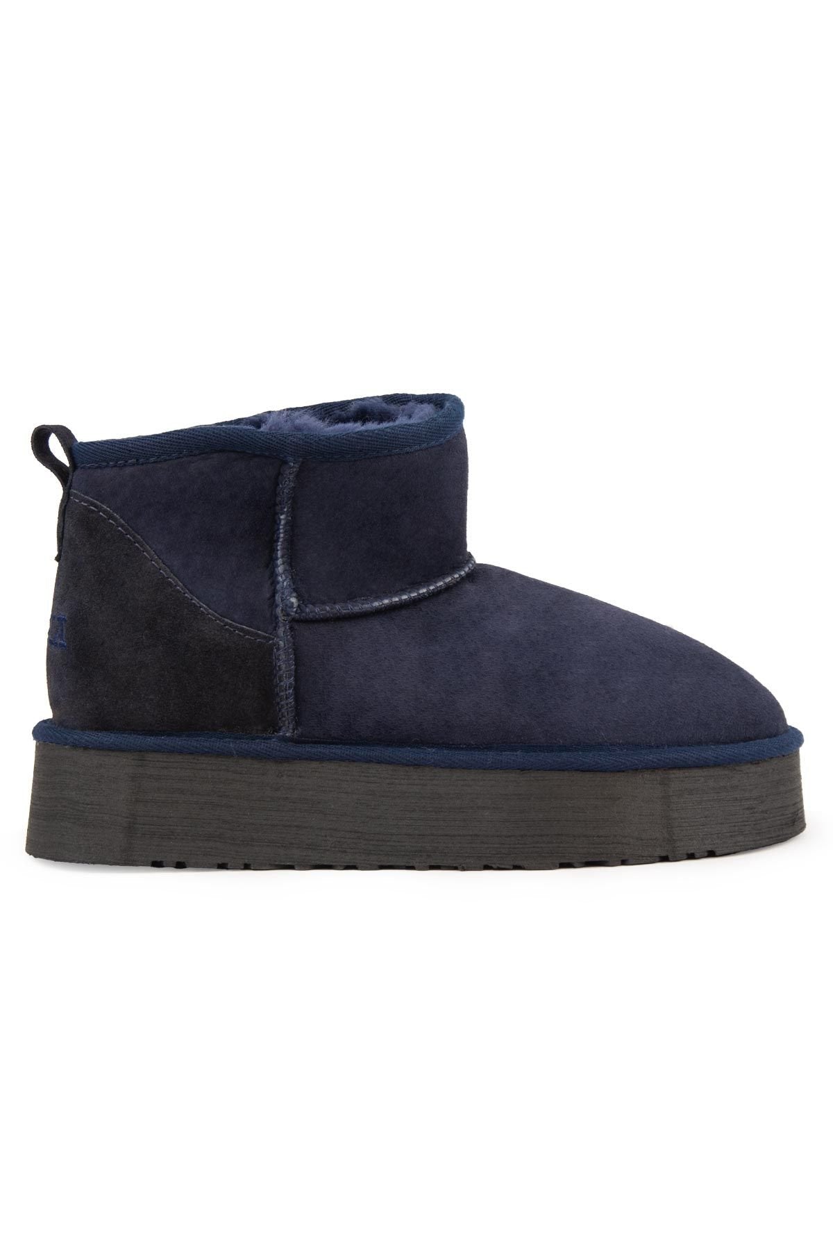 Pegia Women's Sheepskin Boots 191308  - Navy