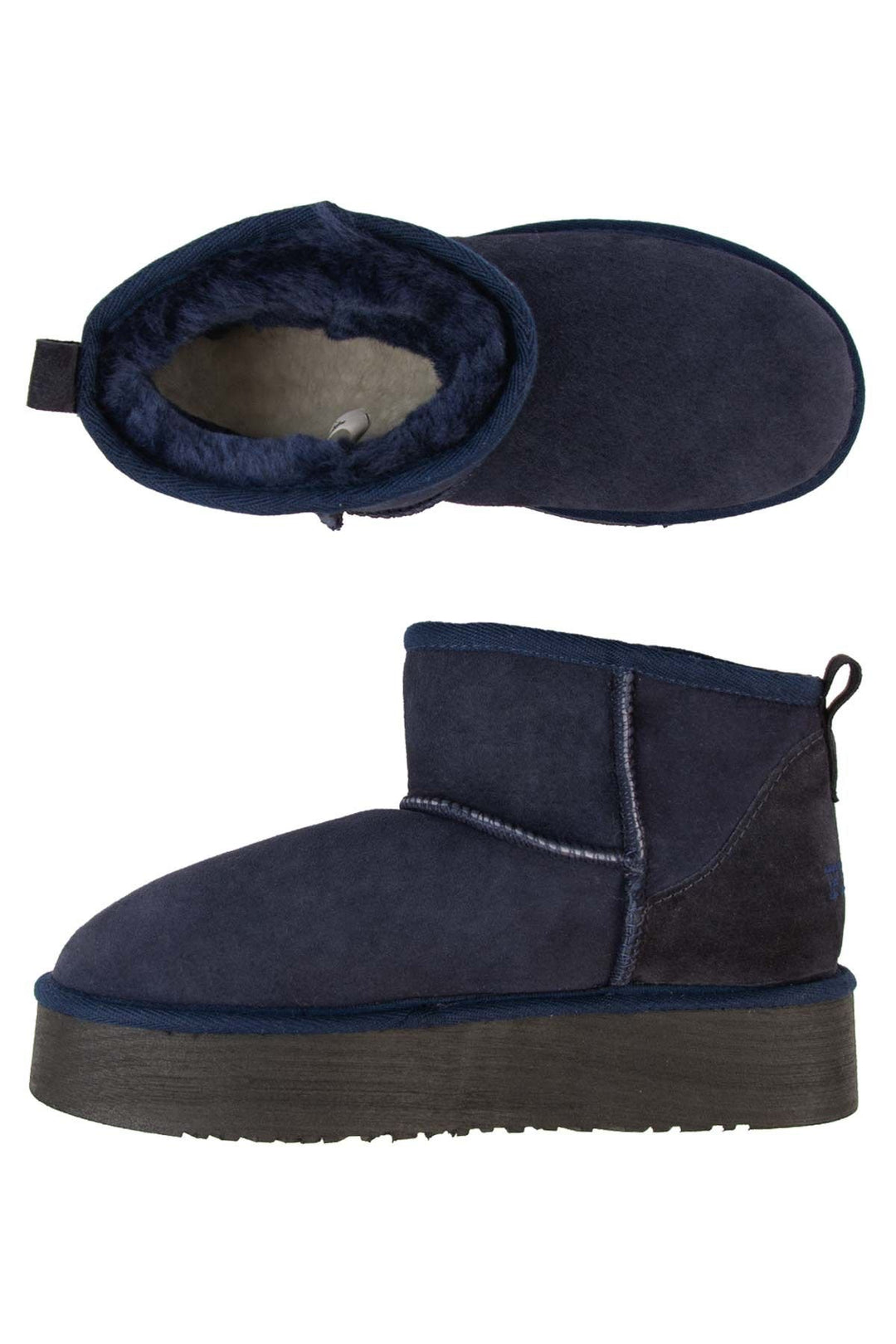 Pegia Women's Sheepskin Boots 191308  - Navy