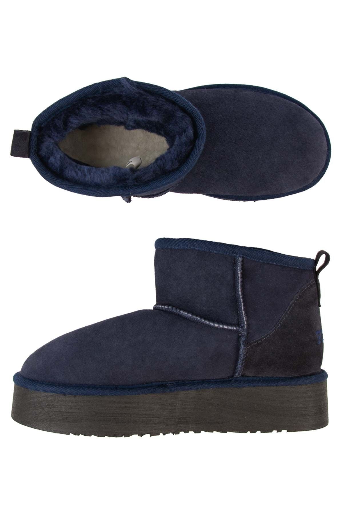 Pegia Women's Sheepskin Boots 191308  - Navy