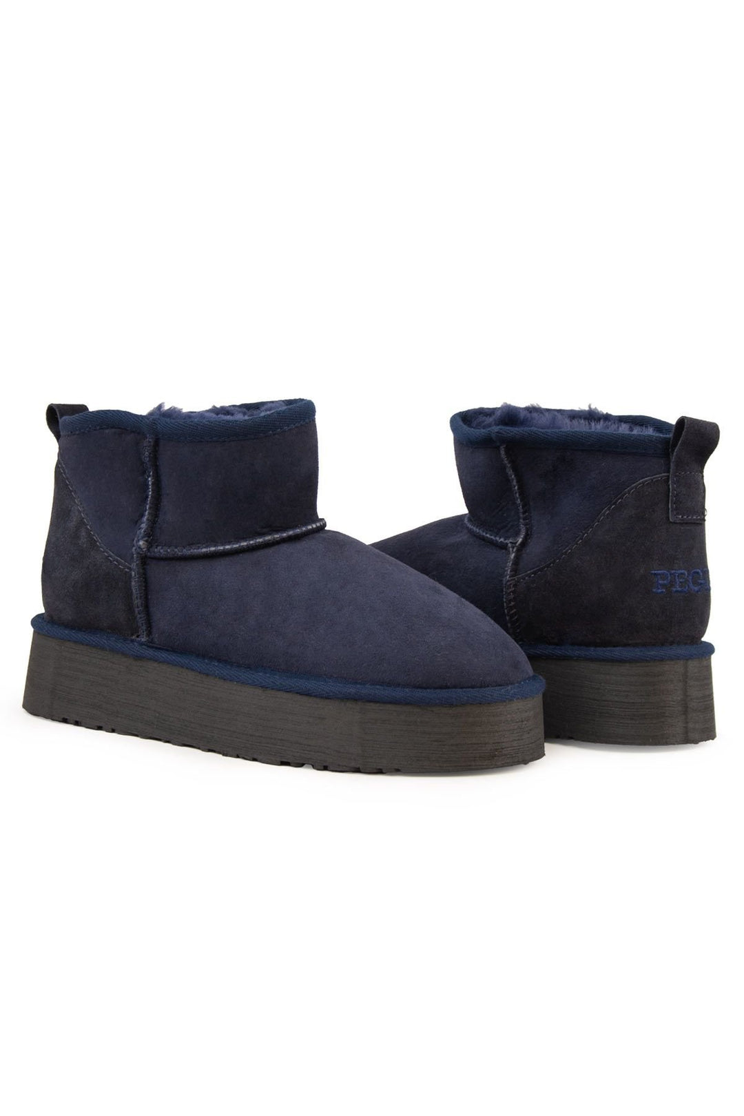 Pegia Women's Sheepskin Boots 191308  - Navy