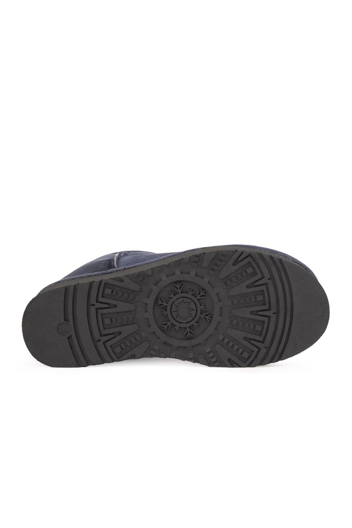 Pegia Women's Platform Sheepskin Boots 191313  - Navy