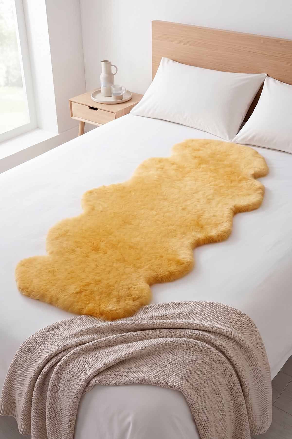 Sheepy Care Double Bed-Spread From Medical Sheepskin MDK005-1  - Natural