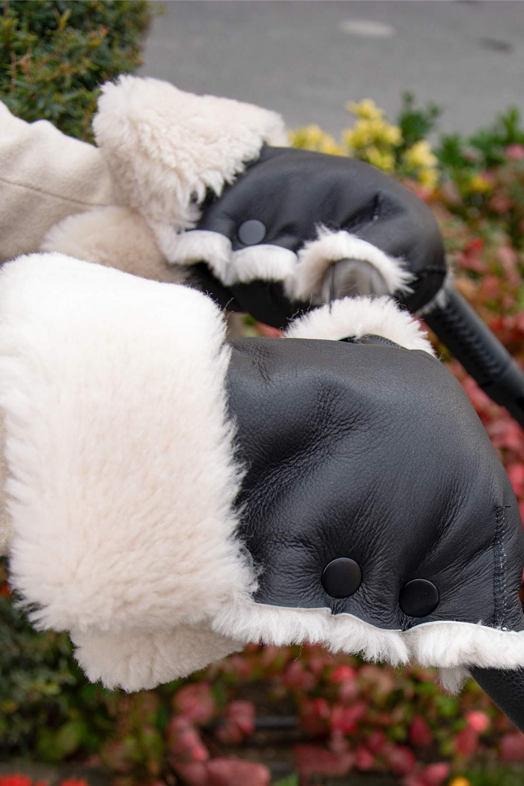 Sheepy Care Sheepskin Stroller Gloves BBK001  - Black