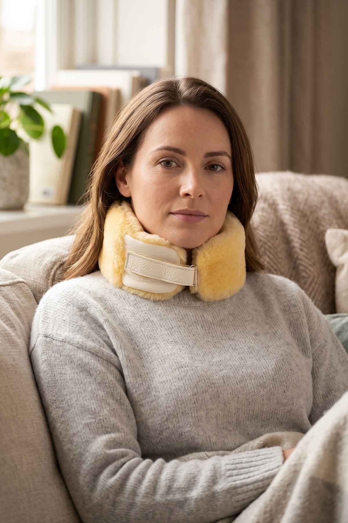 Sheepy Care Medical Sheepskin Neck Support MDK037  - Natural