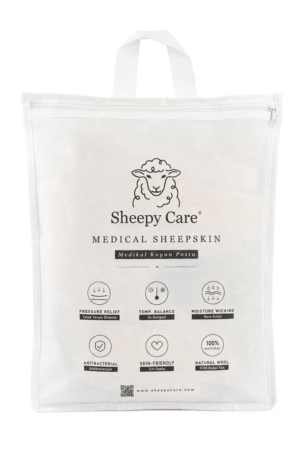 Sheepy Care Medical Sheepskin Knee Protector MDK010   - Natural