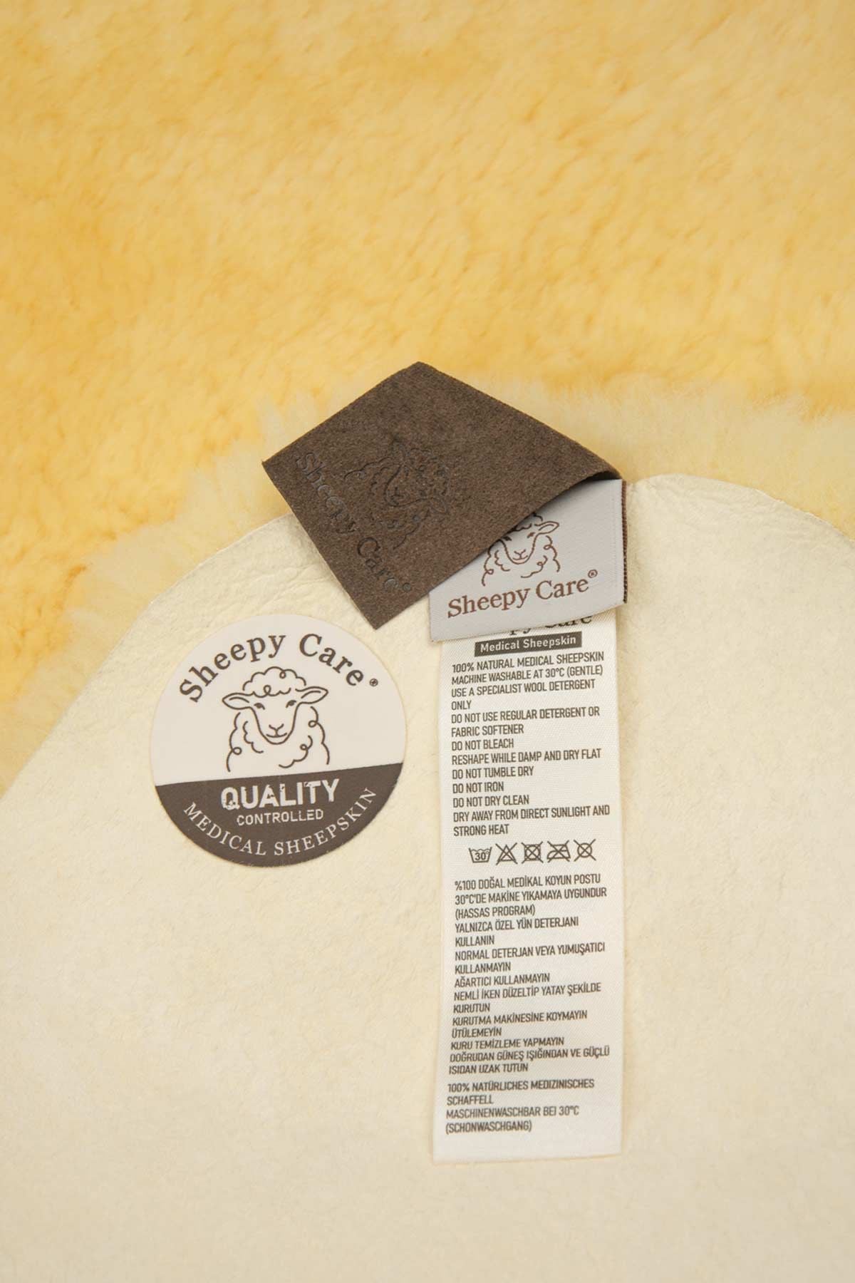 Sheepy Care Medical Sheepskin For Bed MDK001  - Natural