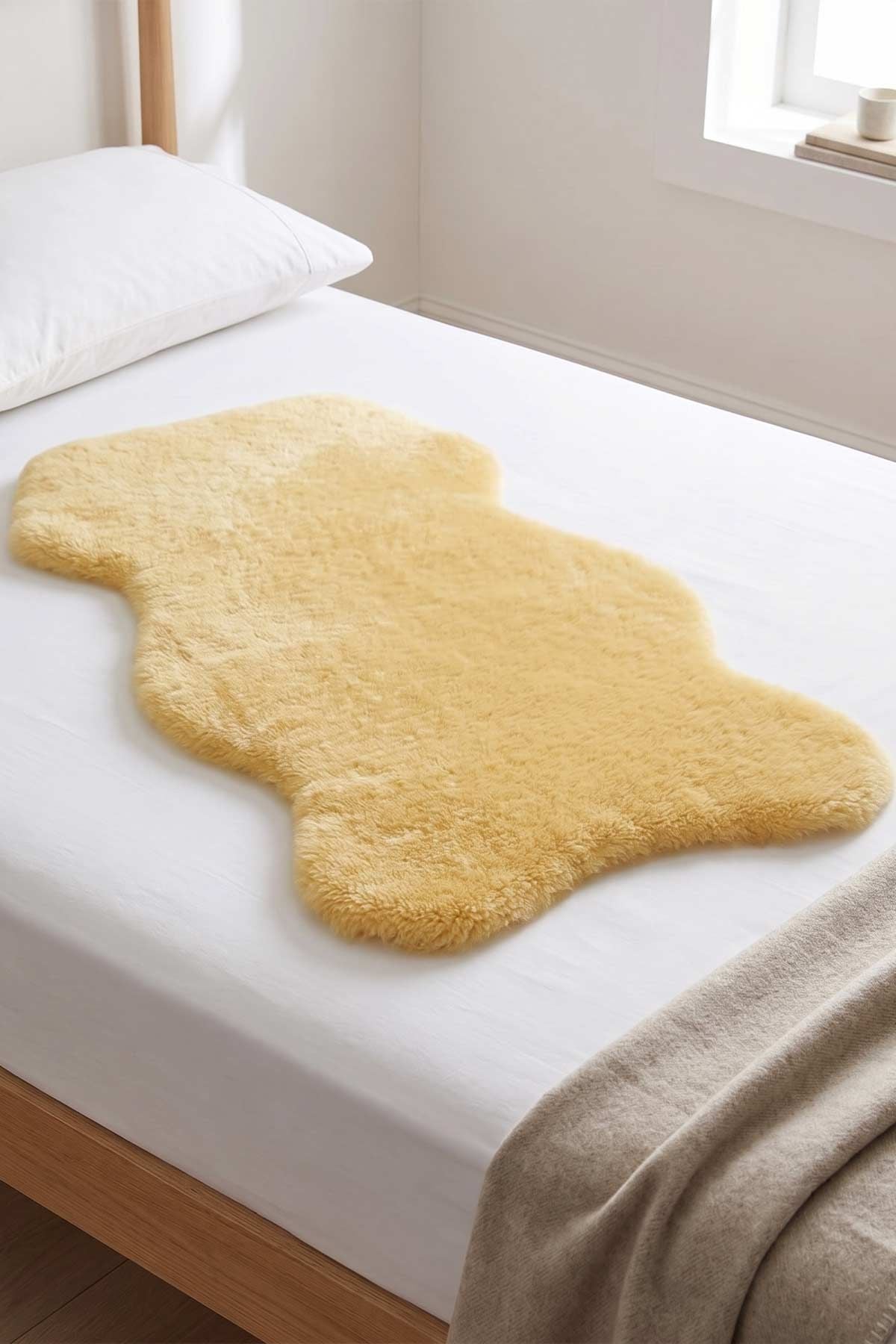 Sheepy Care Medical Sheepskin For Bed MDK001  - Natural