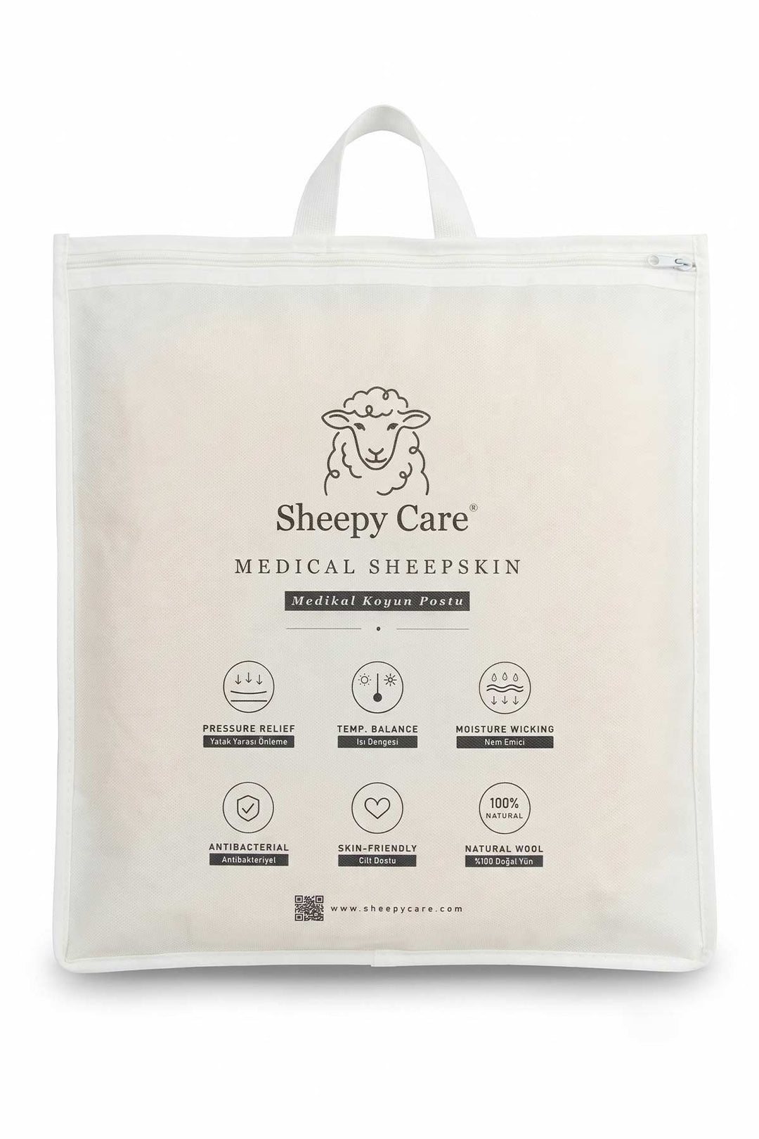Sheepy Care Medical Sheepskin Highchair Cushion MDK032  - Natural
