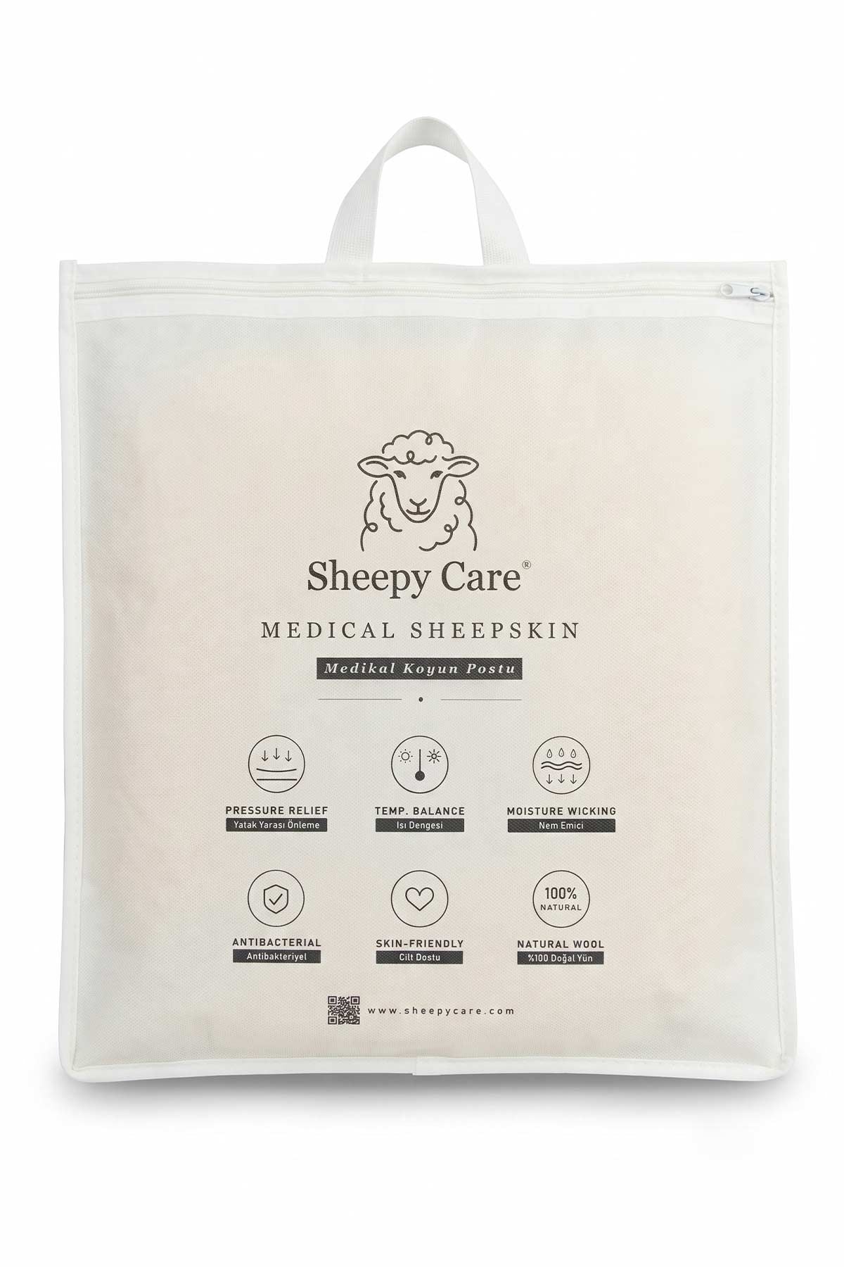 Sheepy Care Medical Sheepskin Highchair Cushion MDK032  - Natural
