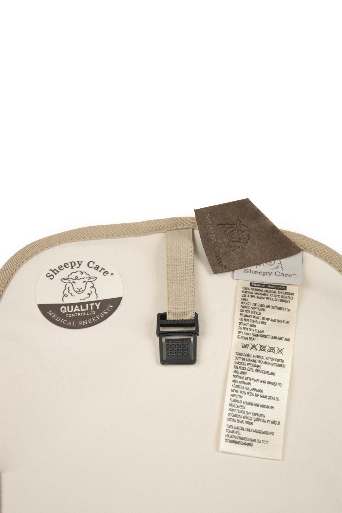 Sheppy Care Medical Sheepskin Car Seat Cushion MDK016  - Natural