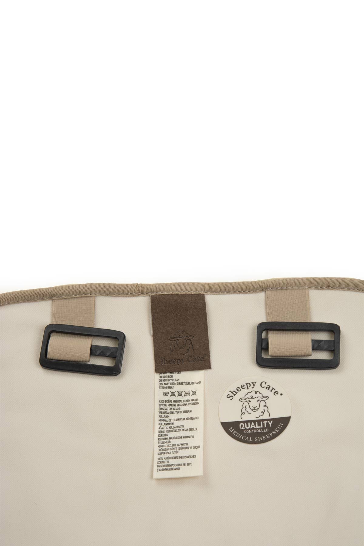 Sheepy Care Medical Sheepskin Car Seat Cushion Set MDK046  - Natural