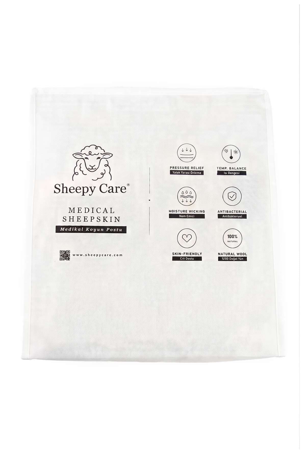 Sheepy Care Medical Sheepskin Car Seat Cushion Set MDK046  - Natural