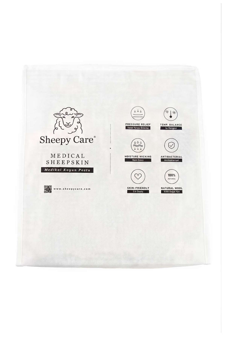 Sheepy Care Medical Sheepskin Car Seat Cushion Set MDK046  - Natural