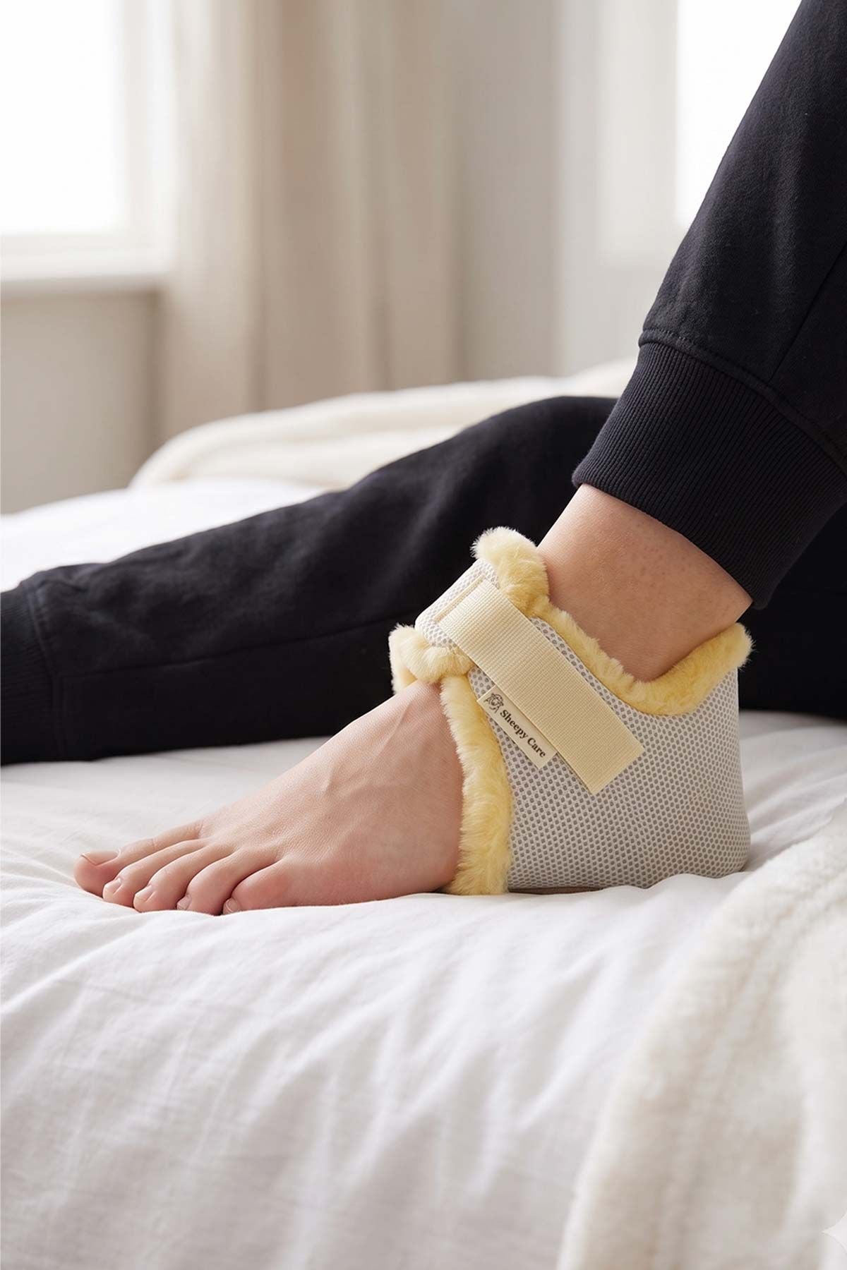 Sheepy Care Medical Sheepskin Heel Protector MDK028  - Natural