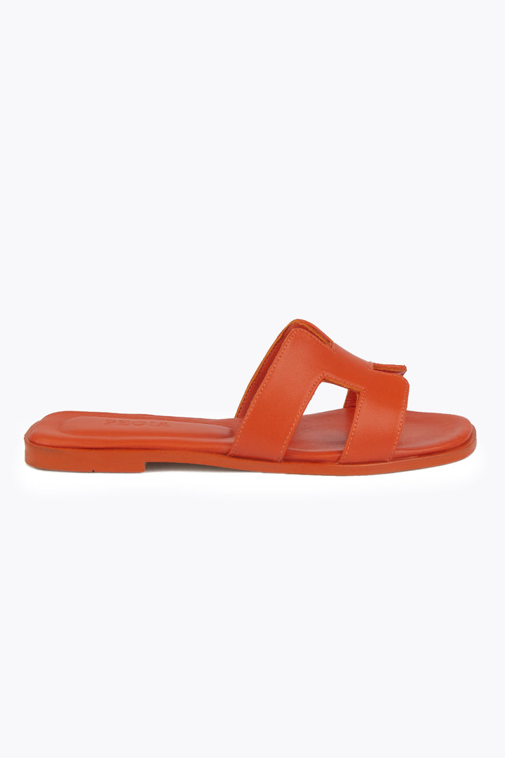 Pegia Ada Leather Women's Flat Slides - Pegia