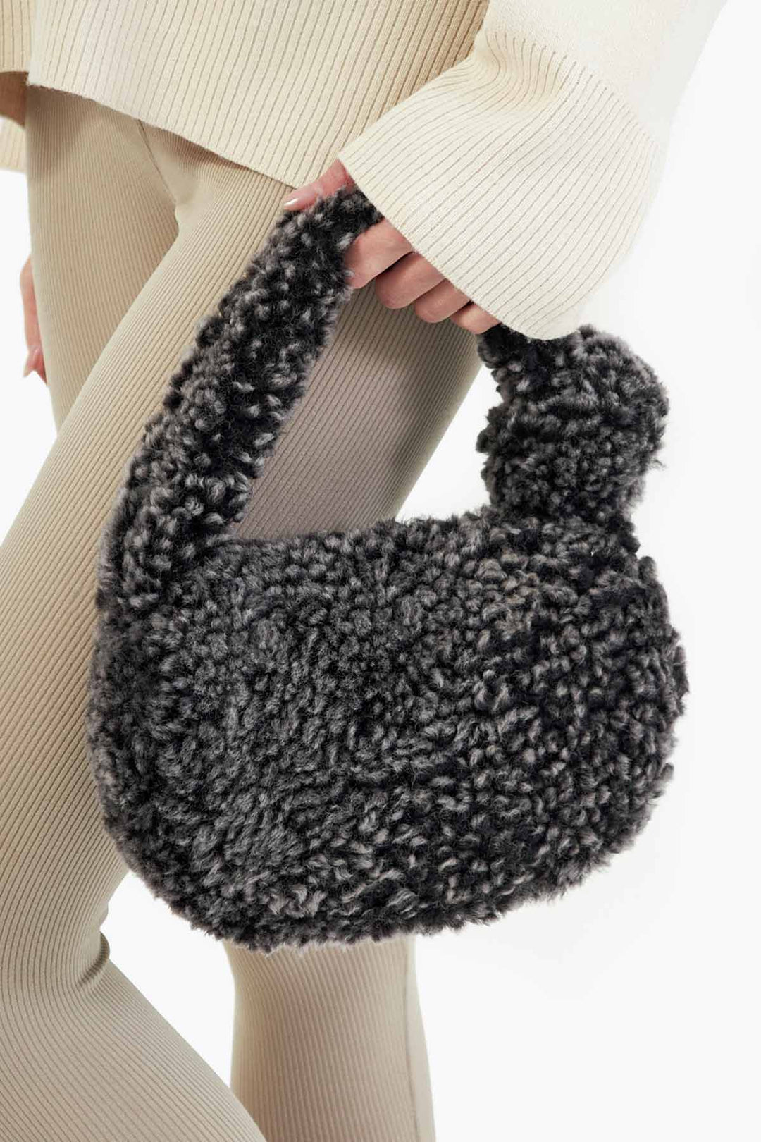 Pegia Lova Shearling Mini Handbag - Pegia