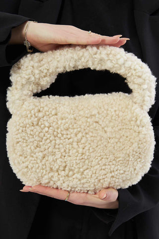 Pegia Lova Shearling Mini Handbag