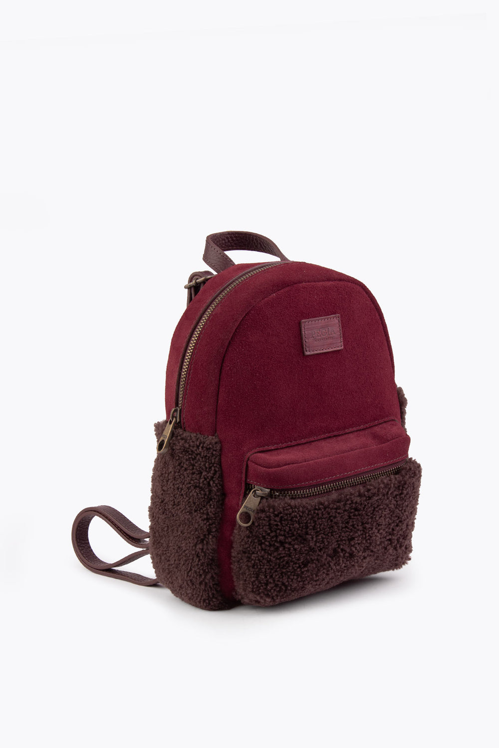 Pegia Moso Shearling Mini Backpack - Pegia