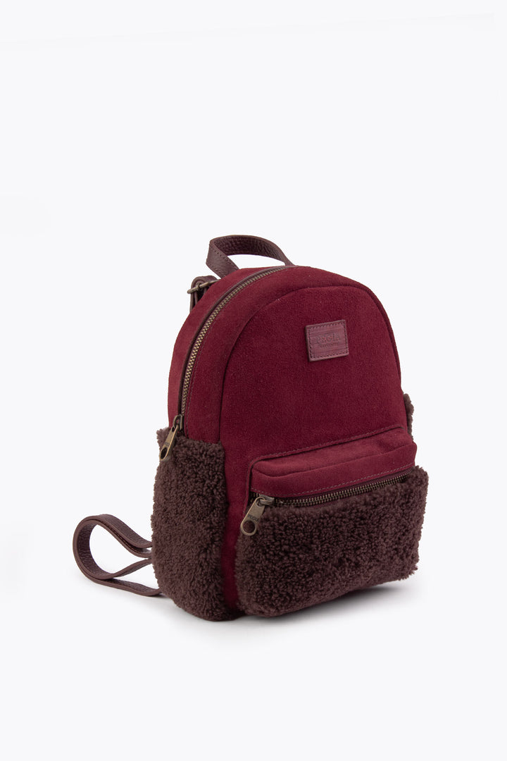 Pegia Moso Shearling Mini Backpack - Pegia